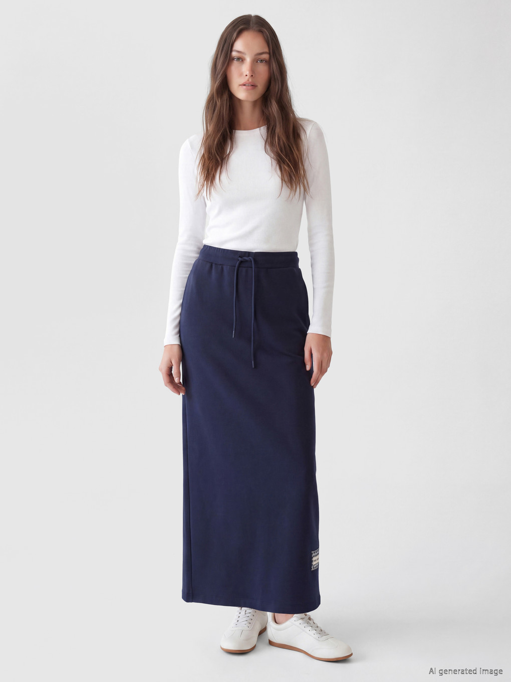 Elastic Waist Soft Touch Skirt