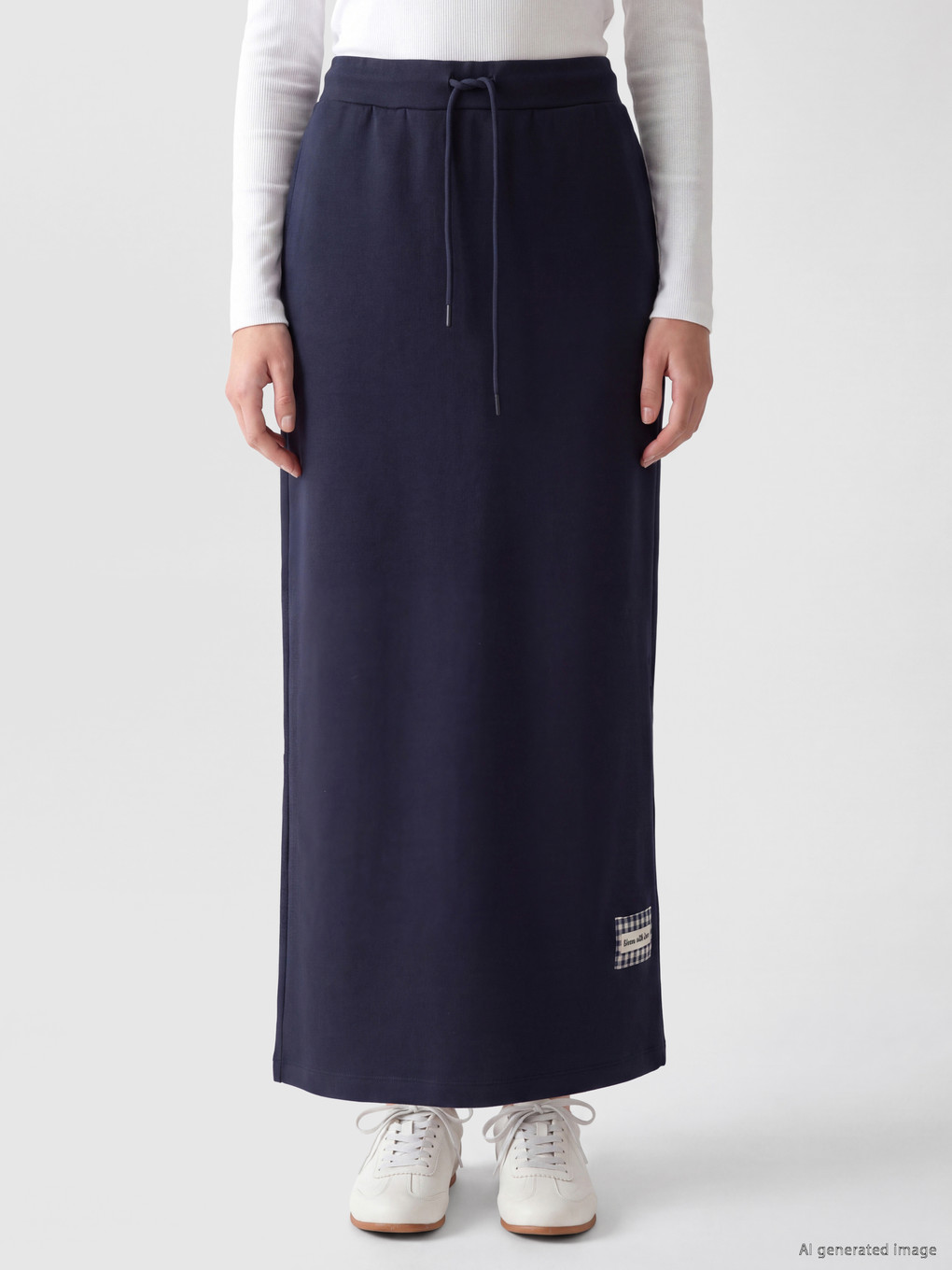 Elastic Waist Soft Touch Skirt-1