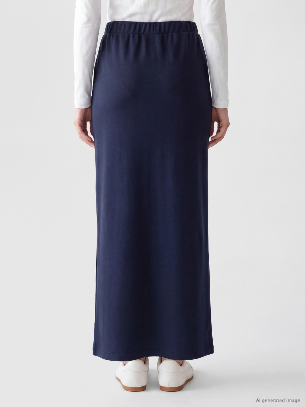 Elastic Waist Soft Touch Skirt-3
