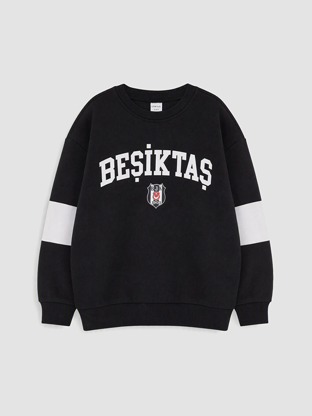 Siyah Beşiktaş Lisanslı Erkek Sweatshirt