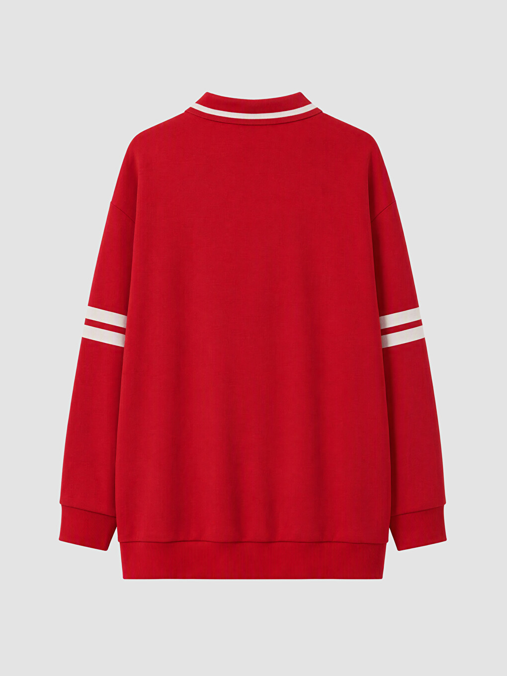 Woman Red Sweatshirt Tunic-2