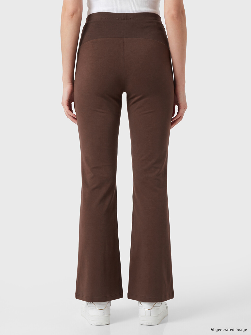 Woman Brown Leggings-3