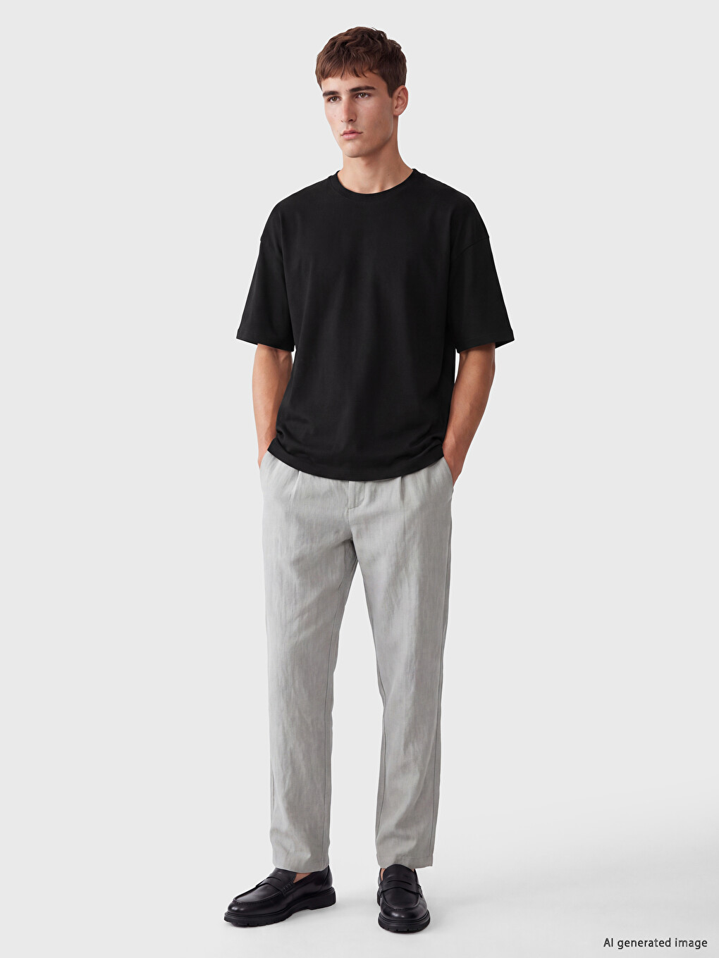 Crew Neck Men's Jersey T-shirt-1