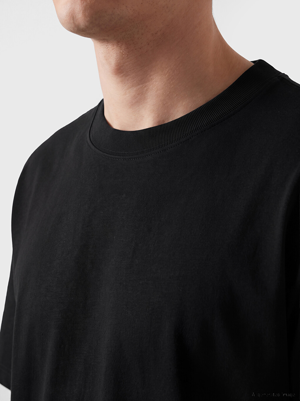 Crew Neck Men's Jersey T-shirt-2