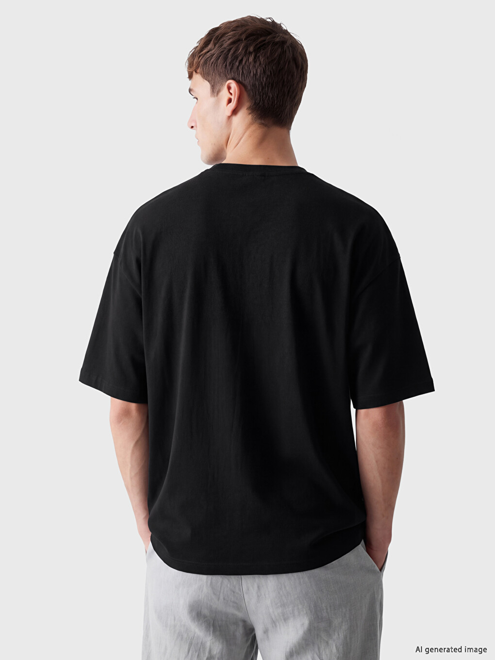 Crew Neck Men's Jersey T-shirt-3