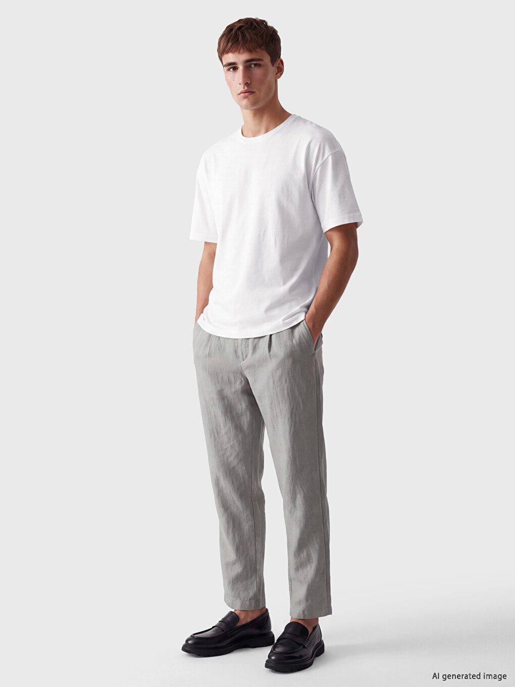 Crew Neck Men's Jersey T-shirt-1