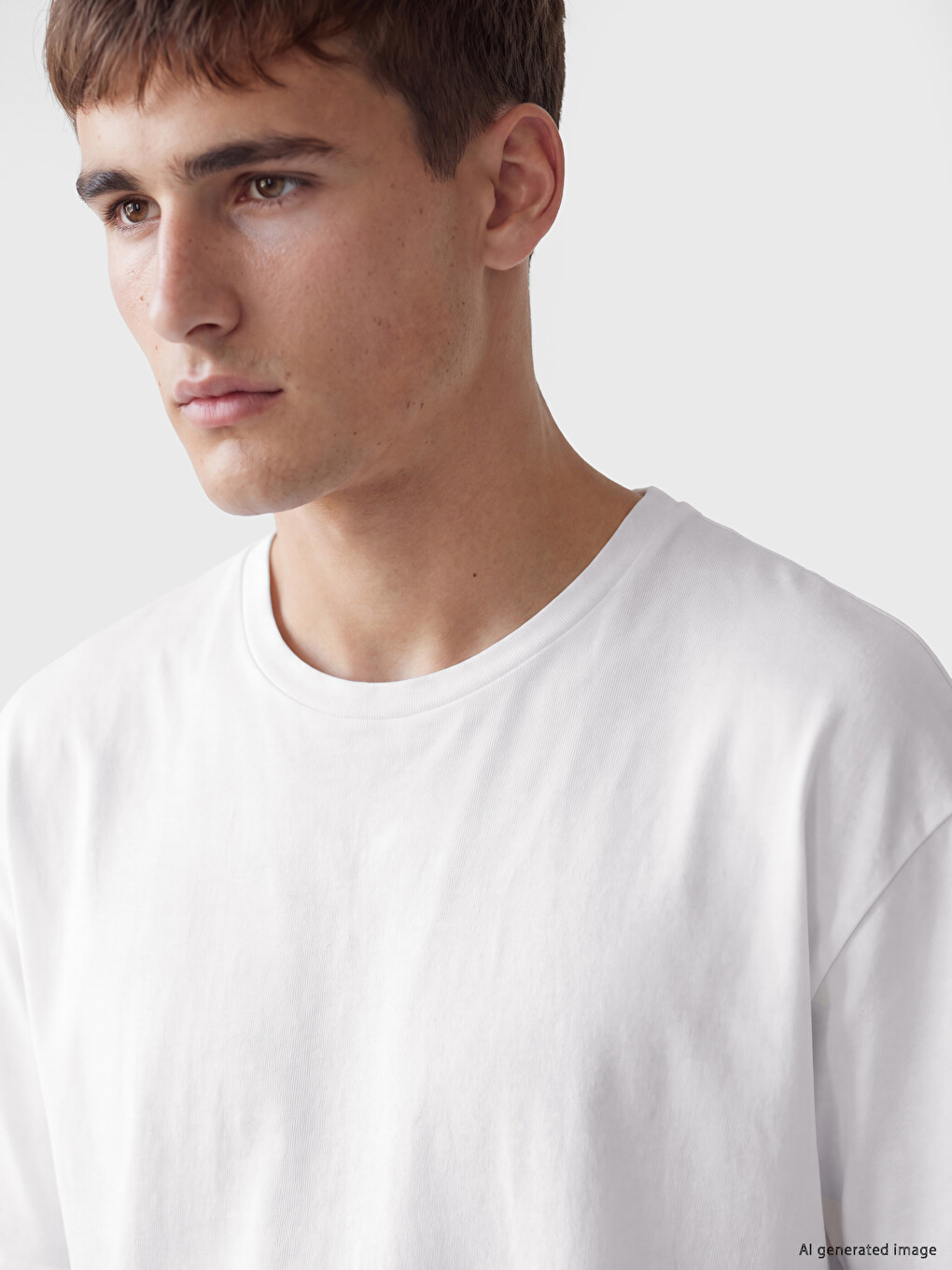 Crew Neck Men's Jersey T-shirt-2