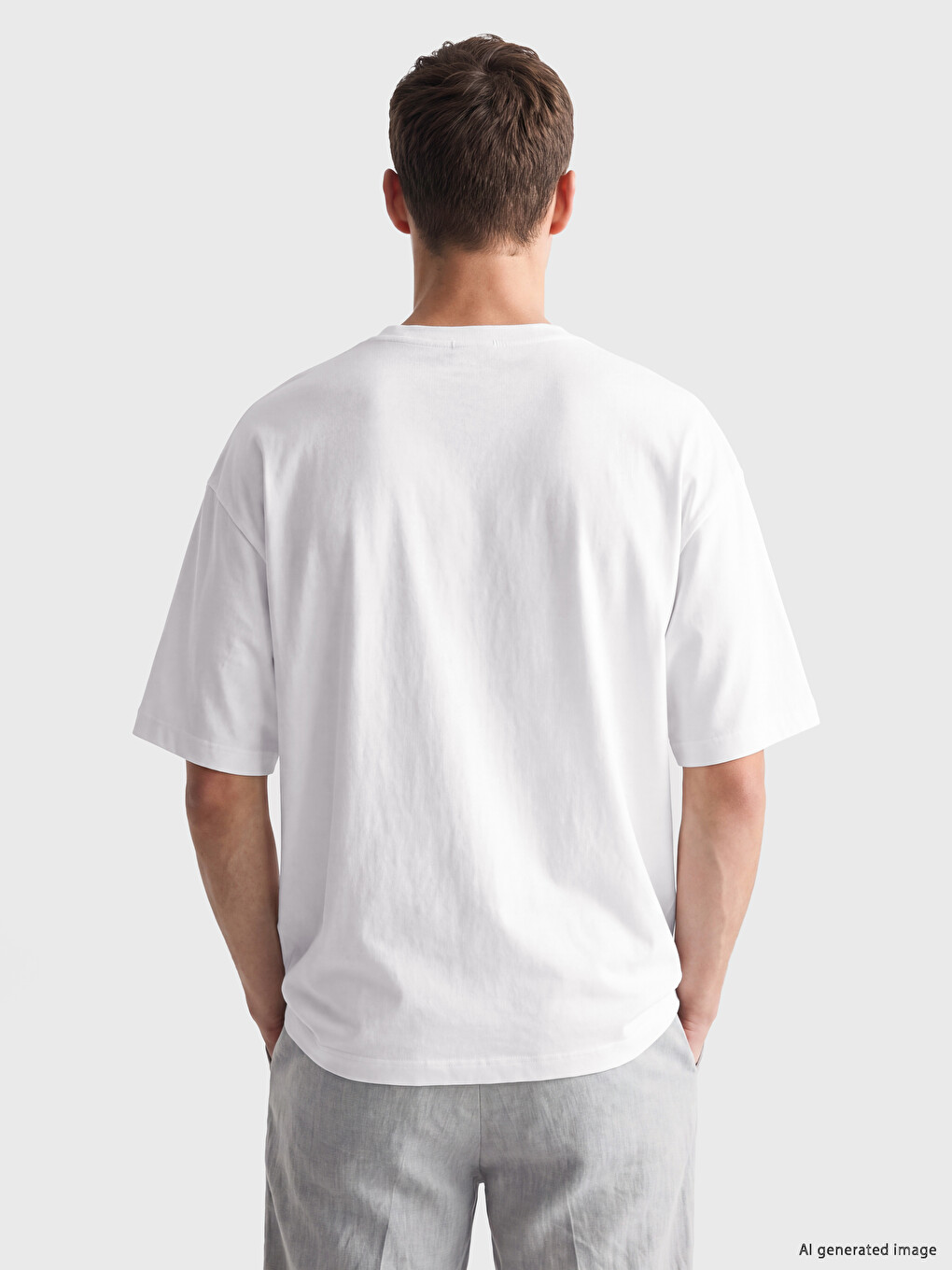 Crew Neck Men's Jersey T-shirt-3