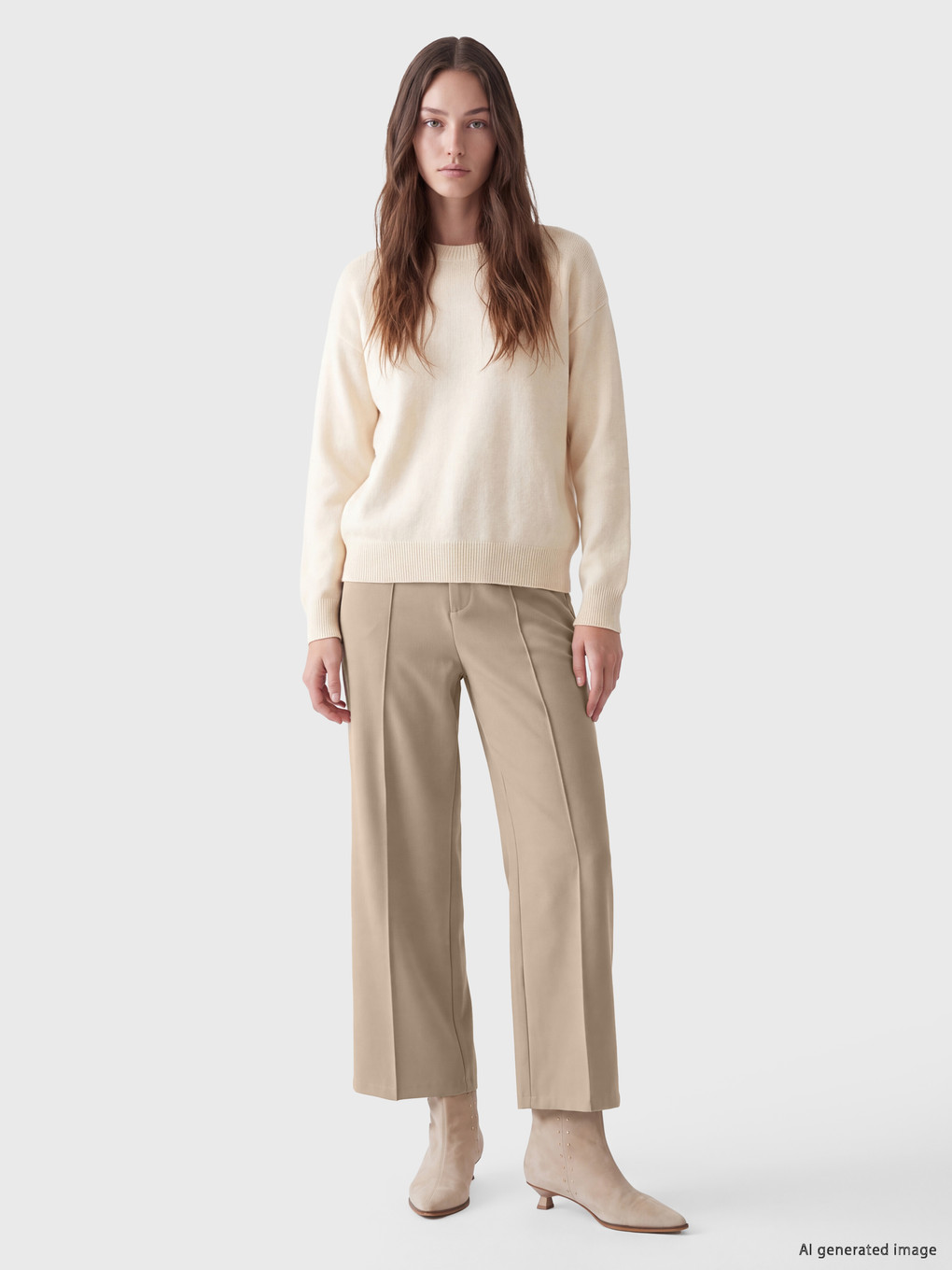 Regular Fit Women's Trousers-1