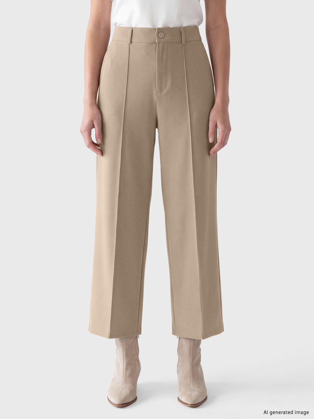 Regular Fit Women's Trousers-2