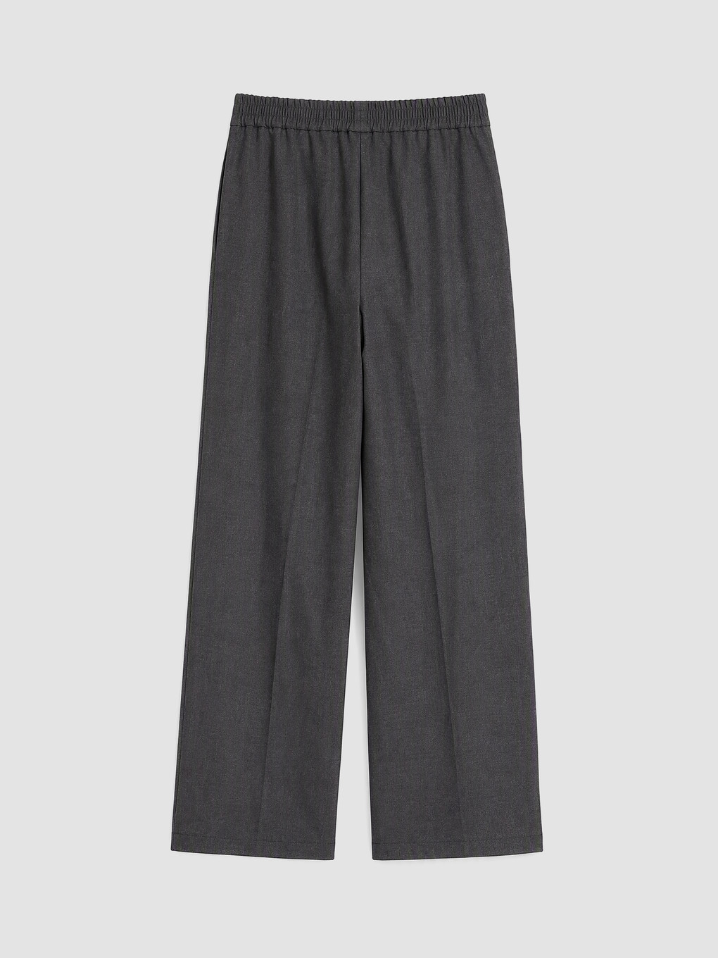 Gri Beli Lastikli Kadın Pantolon-6