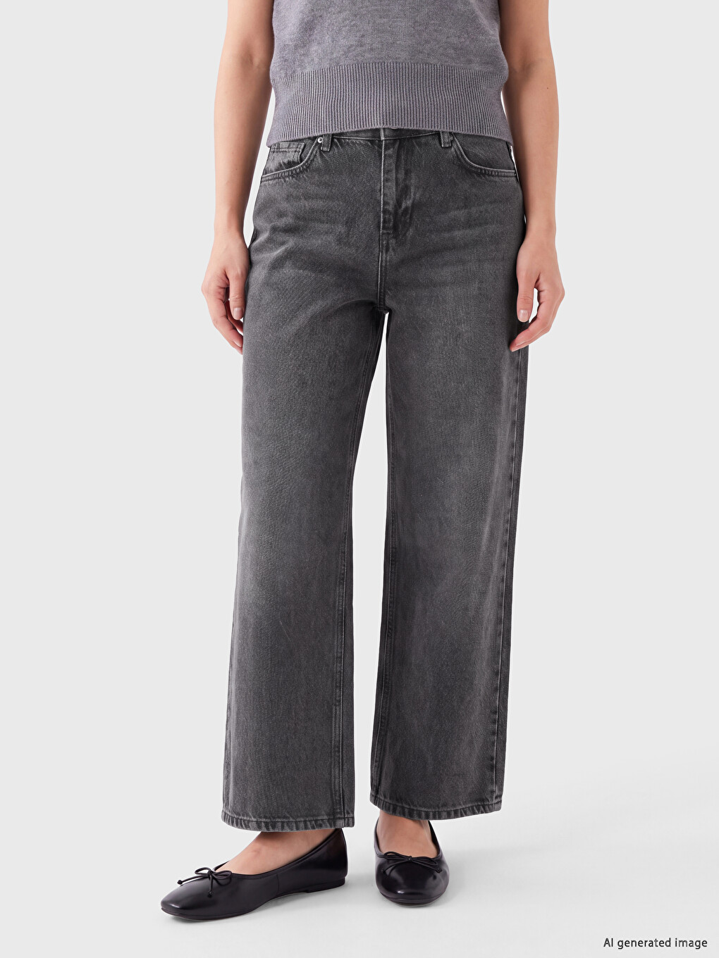 Straight Fit Women's Jeans-1
