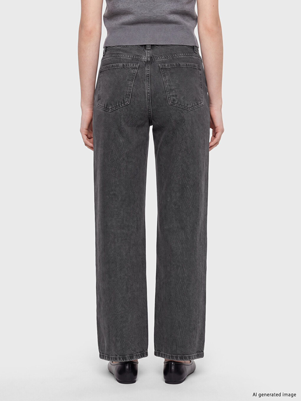 Straight Fit Women's Jeans-3
