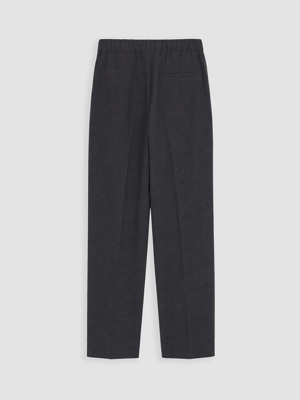 Antrasit Regular Fit Kadın Pileli Kumaş Pantolon-2