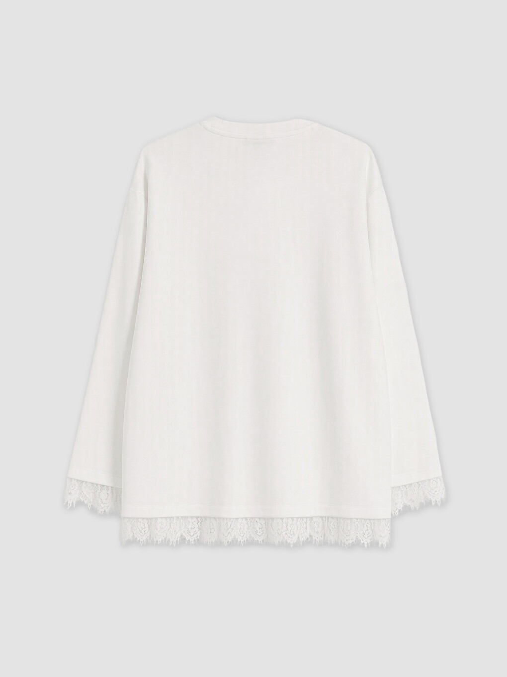 Beyaz Soft Touch Kadın Sweatshirt Tunik-3