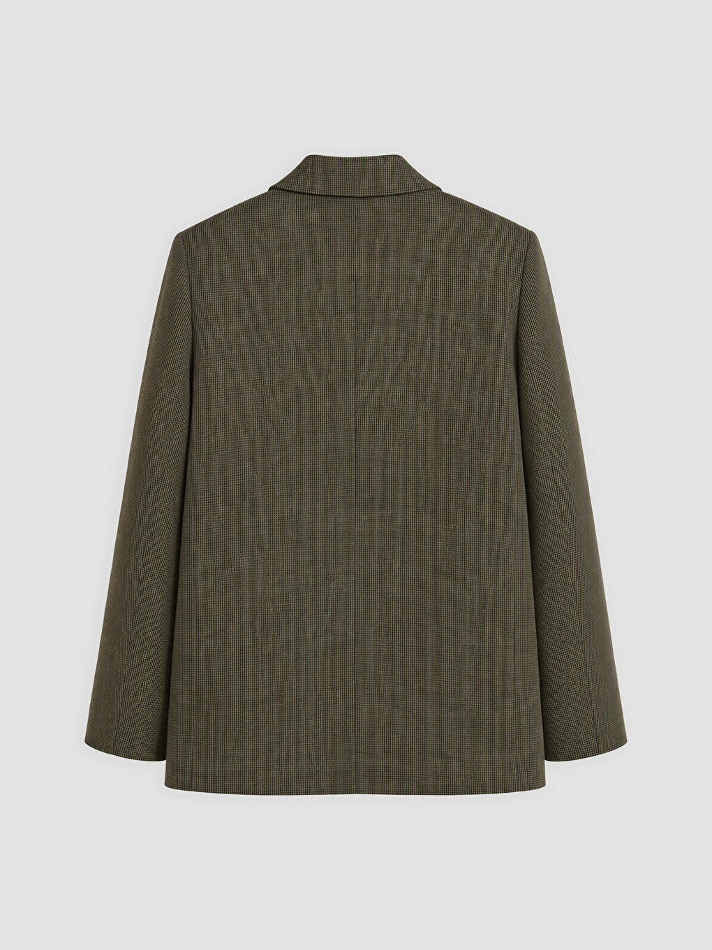 Yeşil Ekose Kadın Blazer Ceket-1