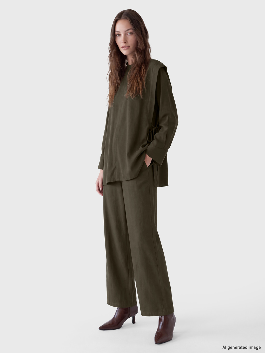 Mock Neck Women's Tunic-2