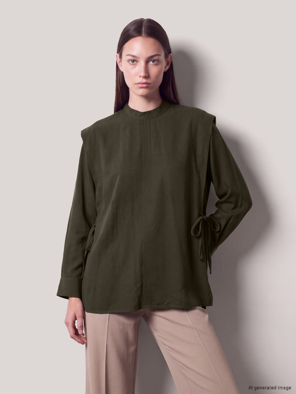 Mock Neck Women's Tunic