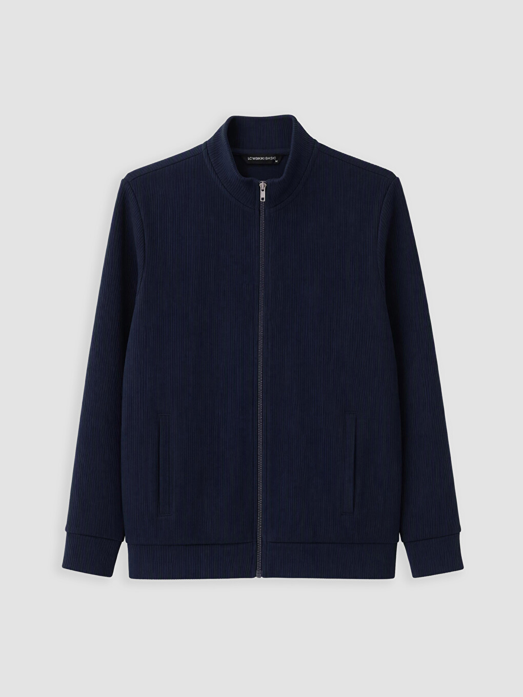 Mock Neck Men's Zip-up Sweatshirt