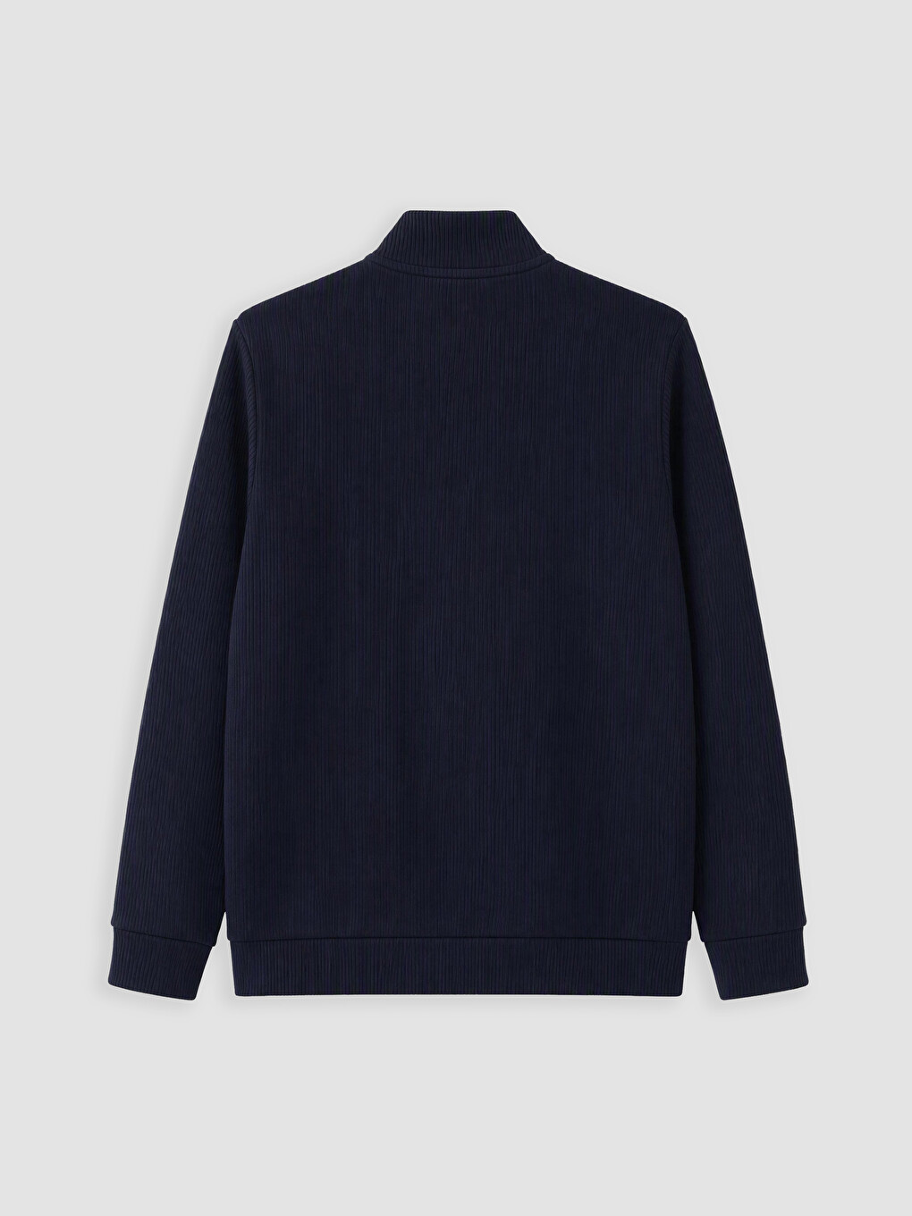 Mock Neck Men's Zip-up Sweatshirt-2