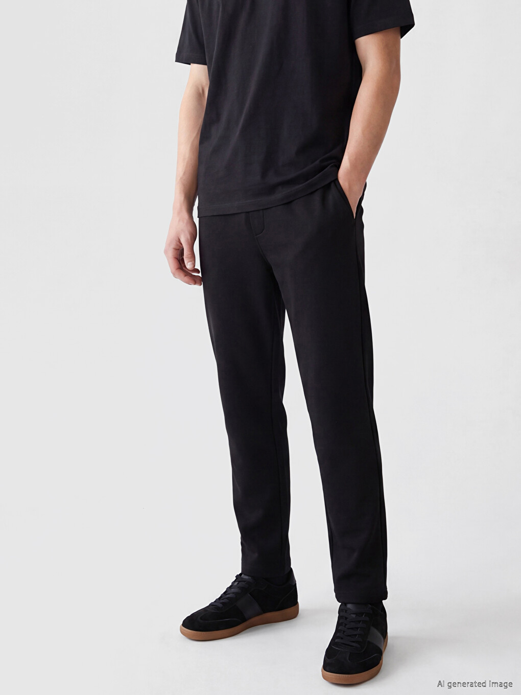 Siyah Slim Fit Erkek Pantolon