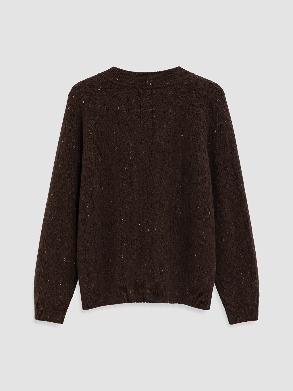Crew Neck Patterned Women's Knitwear Sweater-6