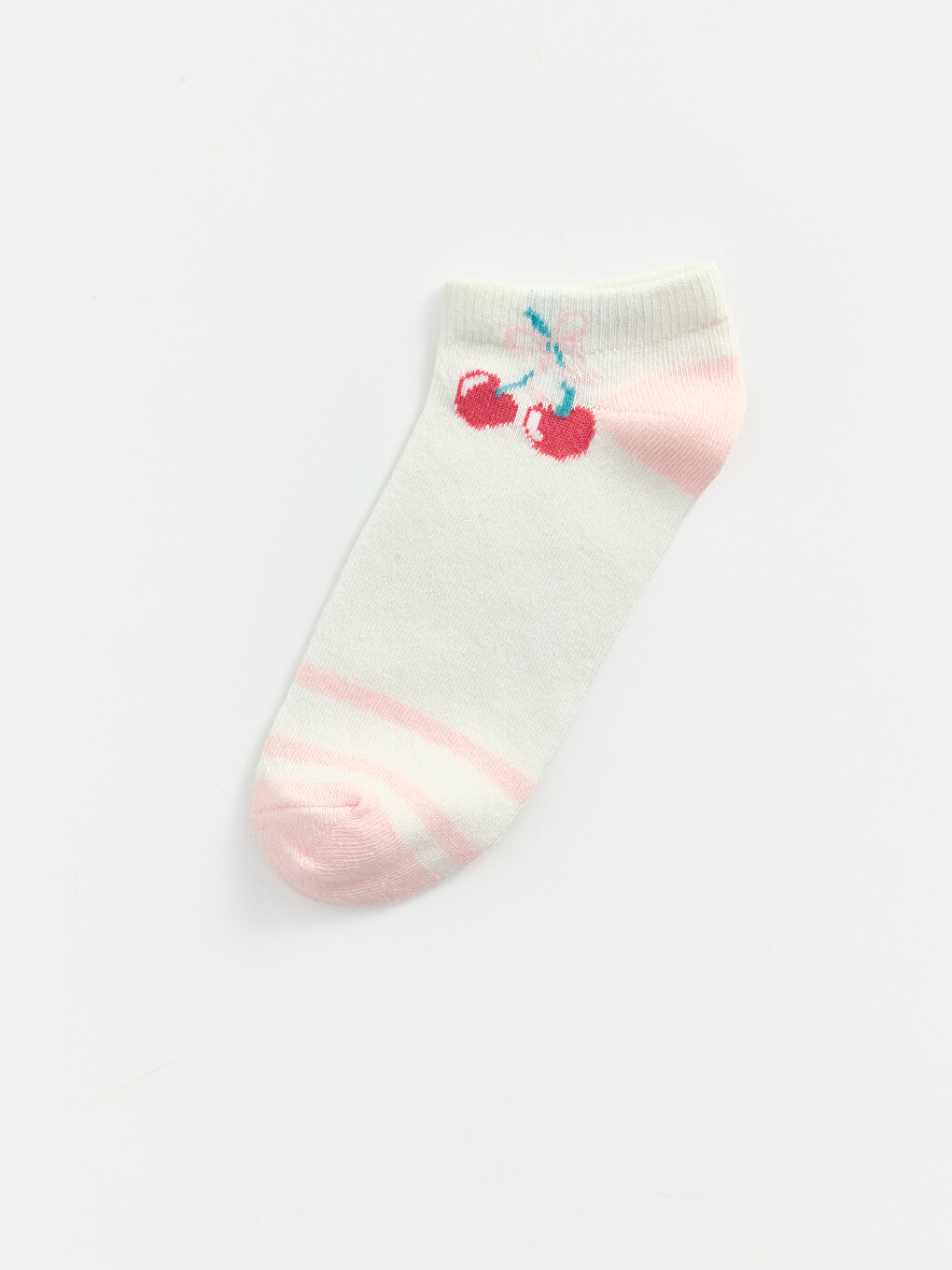 Patterned Girls' Trainer Socks 5 Pack-2