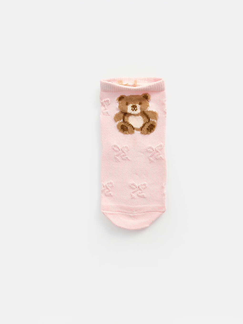 Patterned Girls' Trainer Socks 5 Pack-5