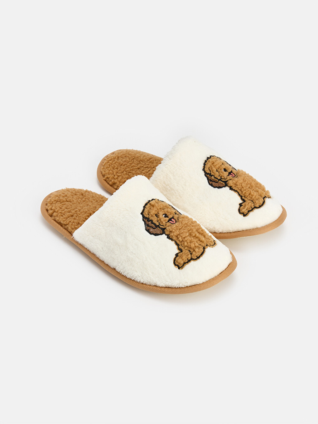 Woman Ecru Home Slippers-1