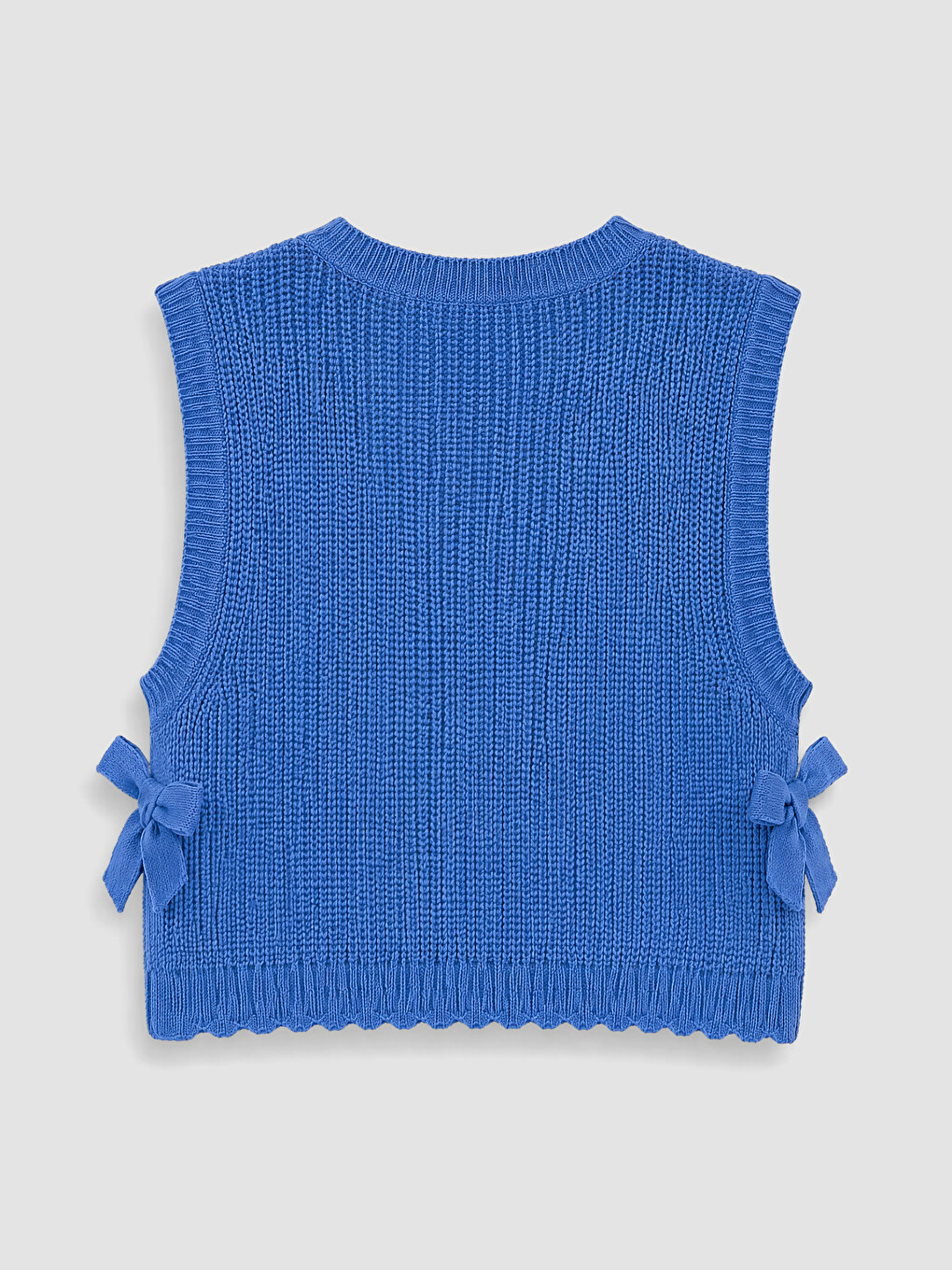 Crew Neck Girls' Dress And Sweater Set-6