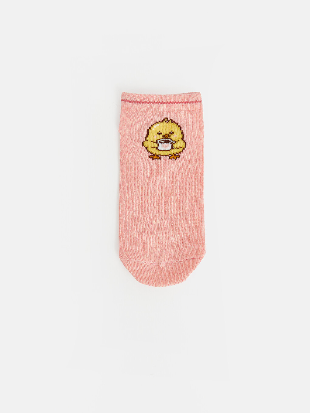 Patterned Girls' Trainer Socks 5 Pack-1