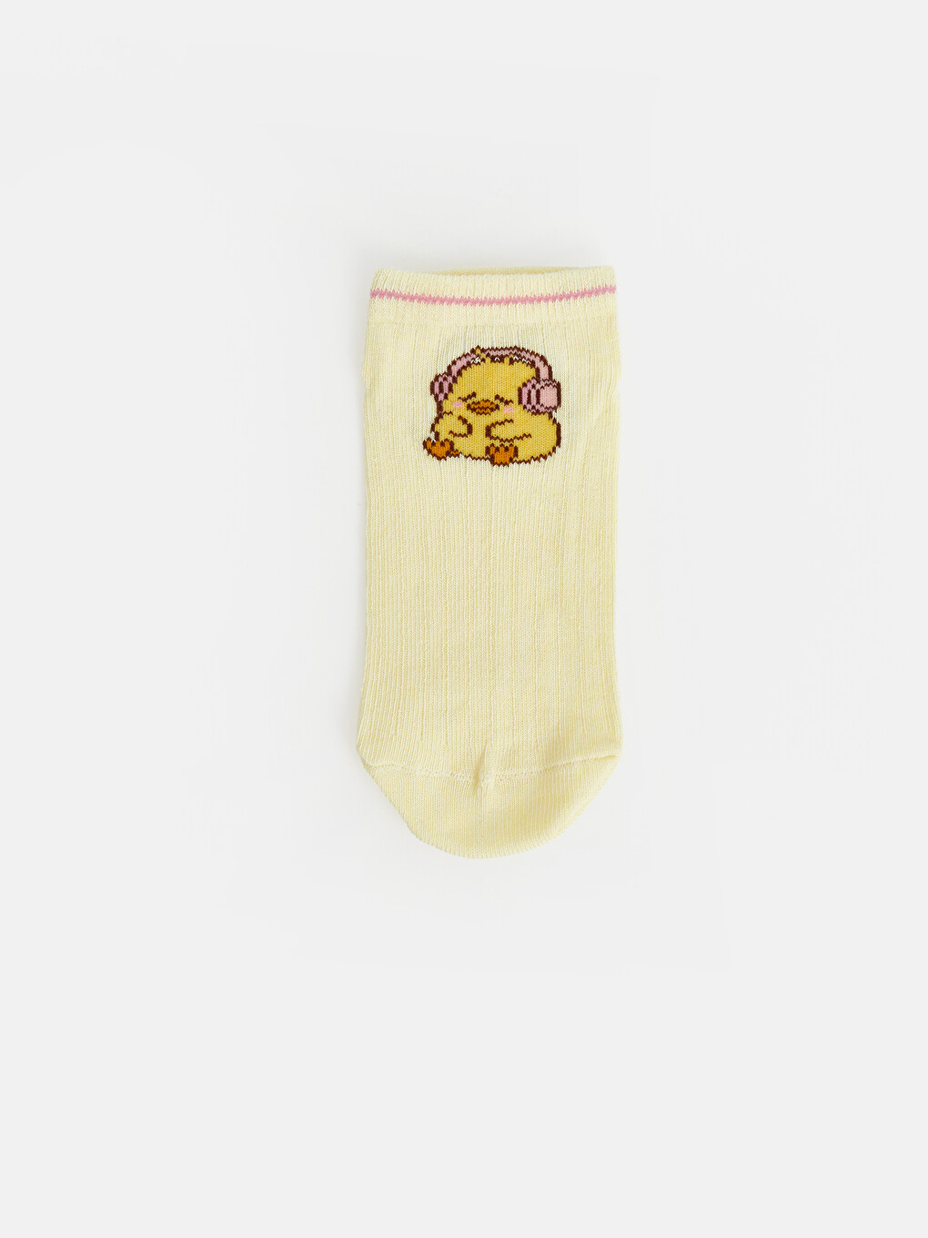 Patterned Girls' Trainer Socks 5 Pack-2