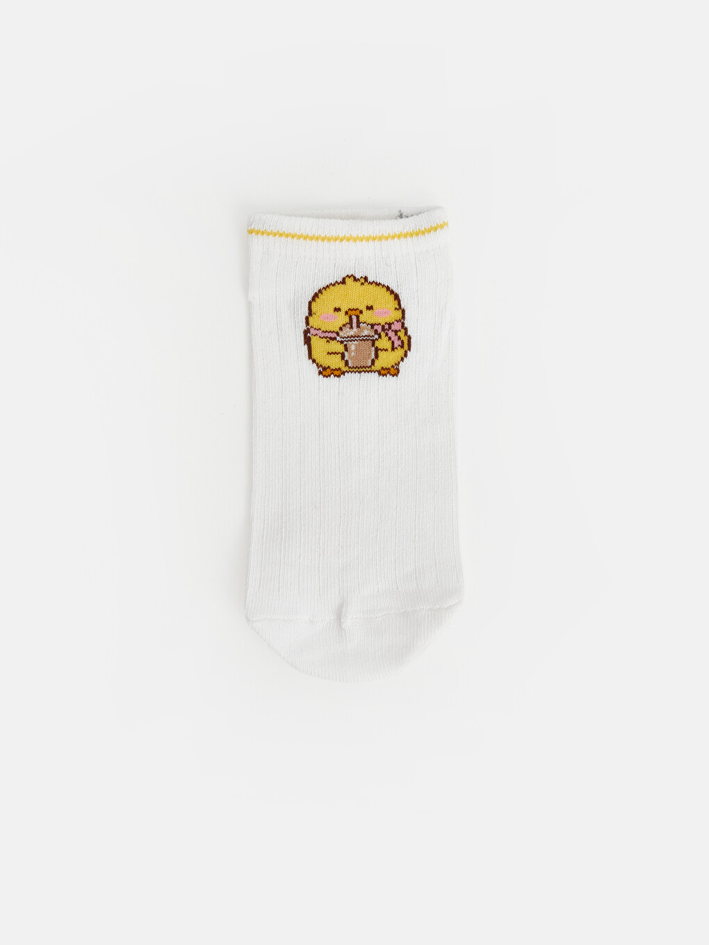 Patterned Girls' Trainer Socks 5 Pack-3
