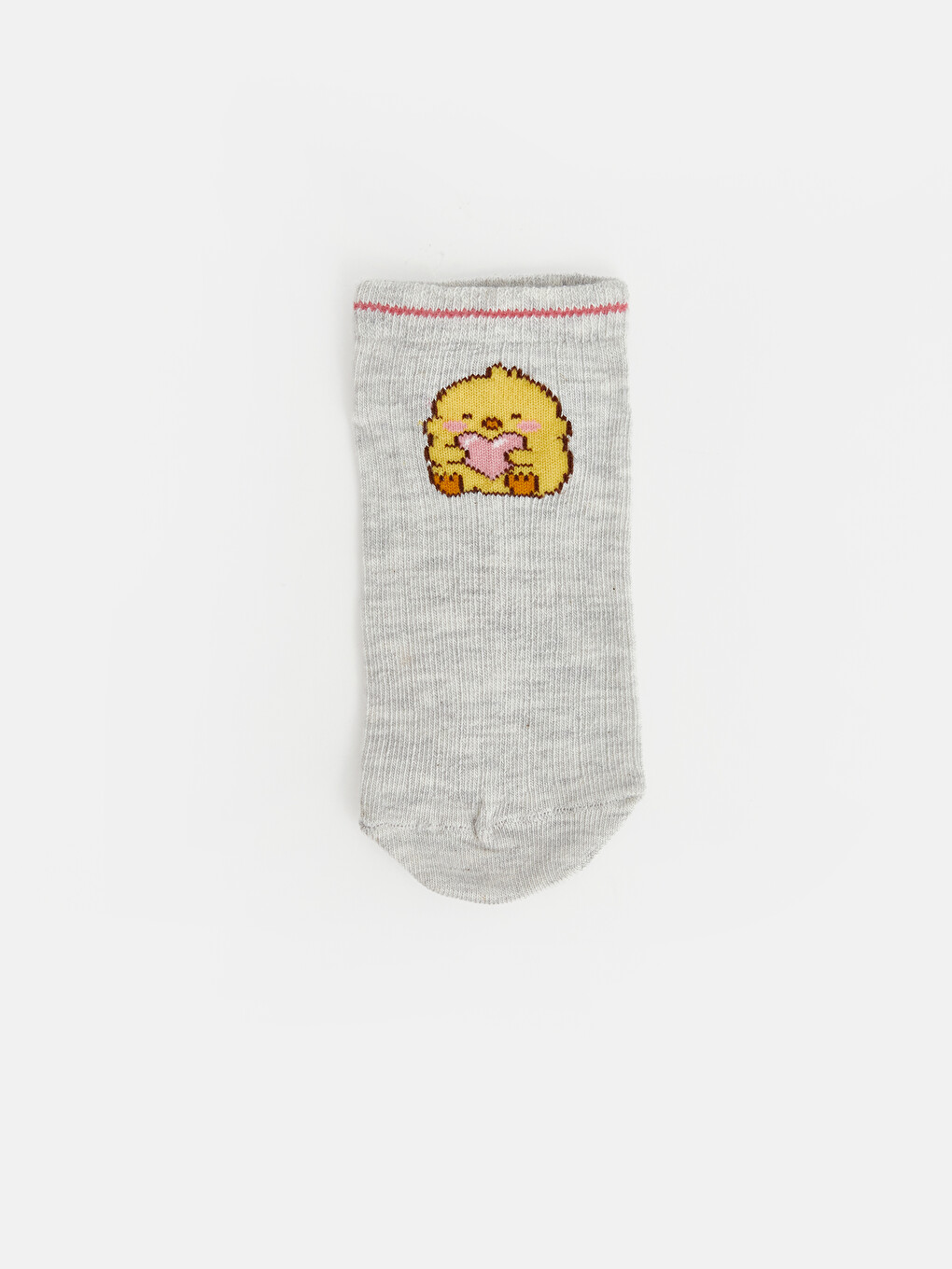 Patterned Girls' Trainer Socks 5 Pack-5