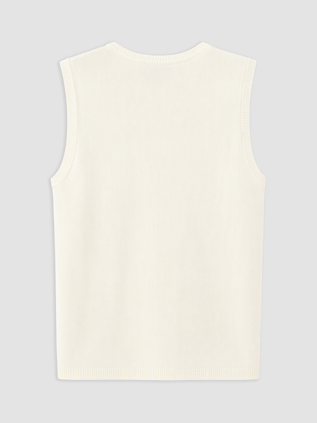Crew Neck Women's Knitwear Tank Top-5