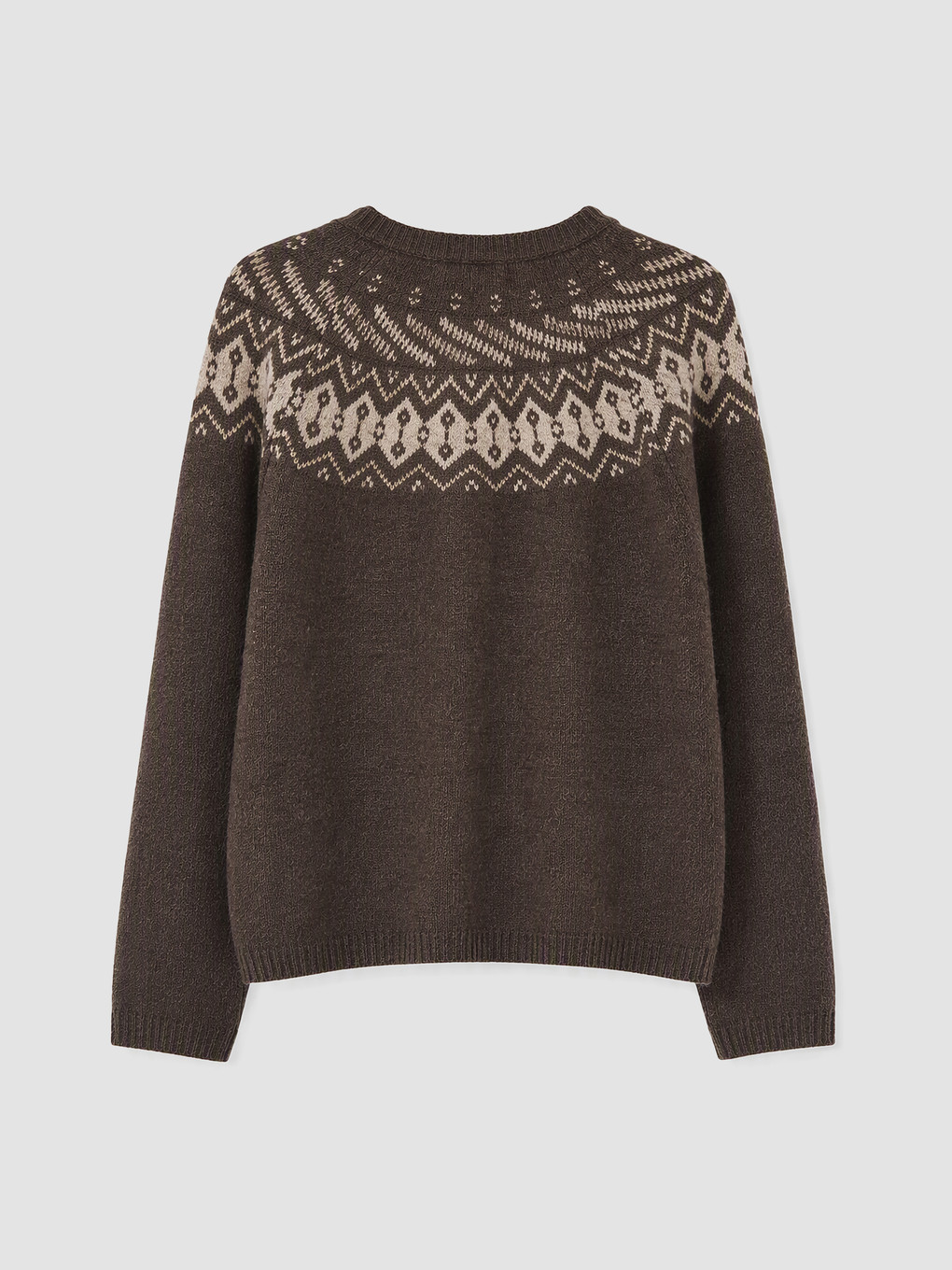 Crew Neck Patterned Women's Knitwear Cardigan-2