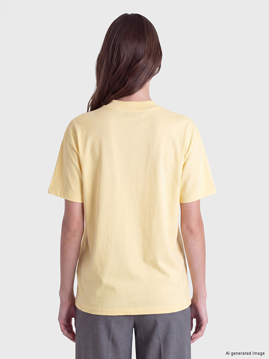 Crew Neck Embroidered %100 Cotton Women's T-shirt-3