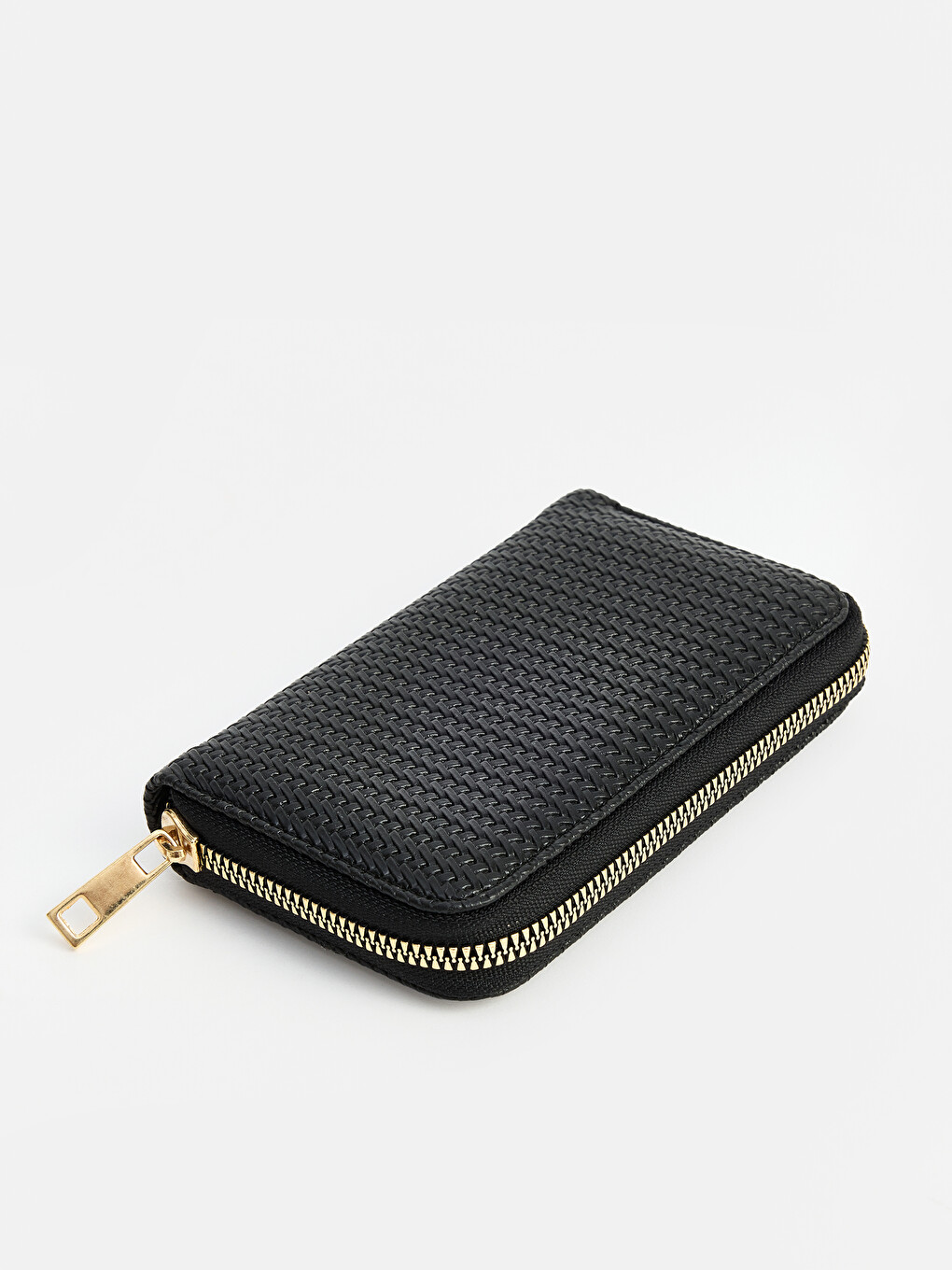 Faux Leather Woven Patterned Women's Wallet-1