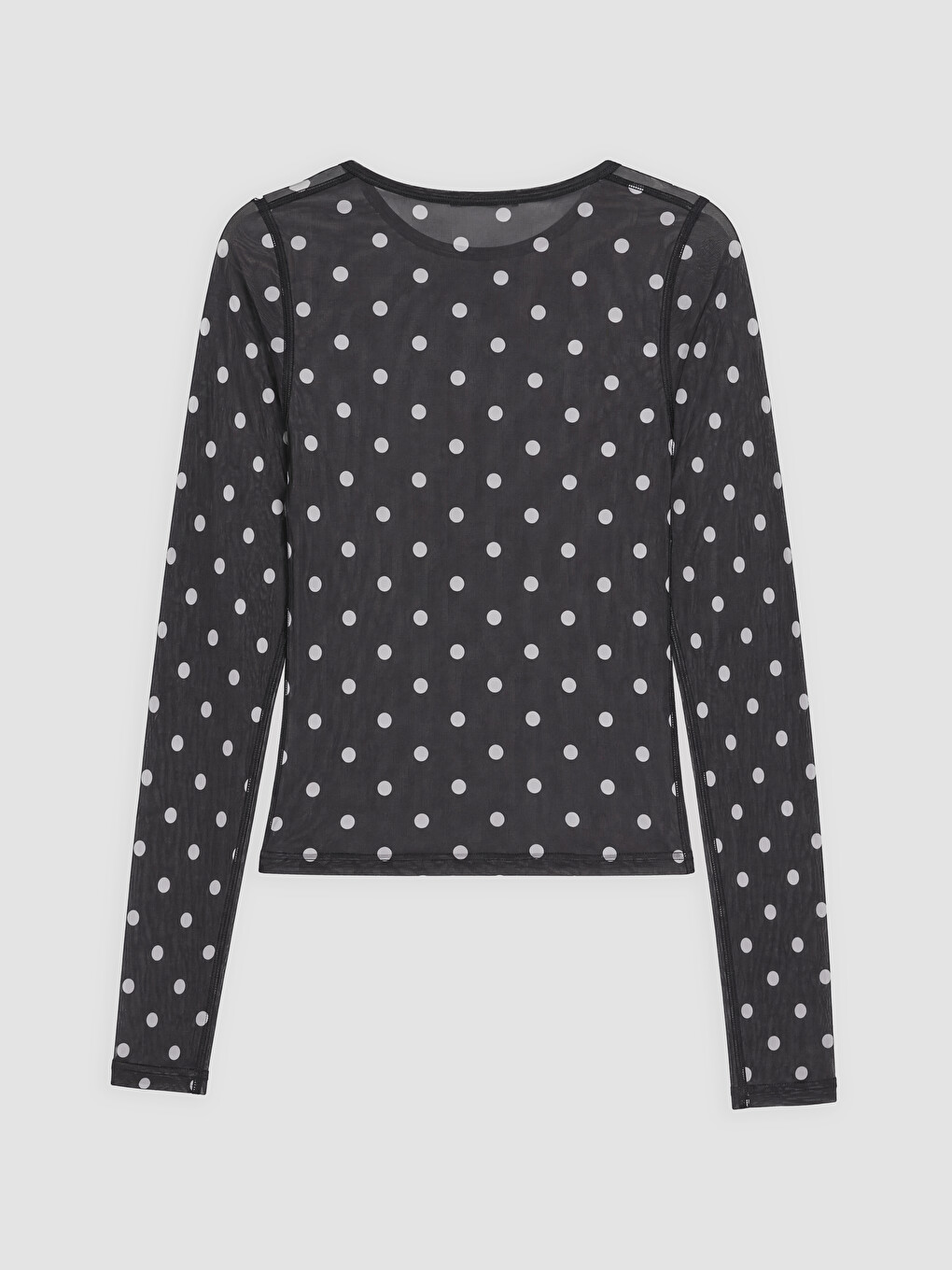 Crew Neck Polka Dot Blouse-5