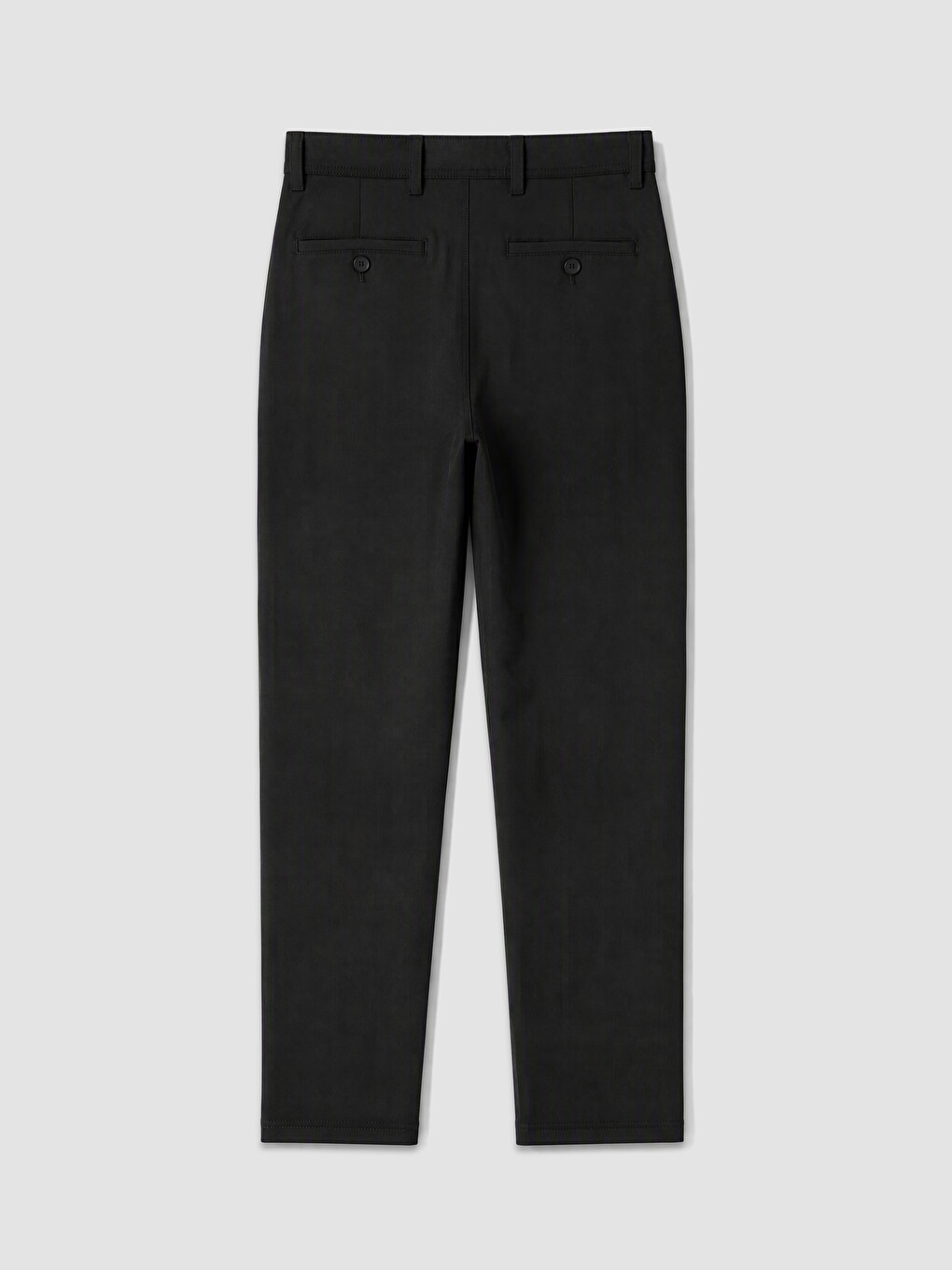 Siyah Regular Fit Armürlü Erkek Pantolon-5