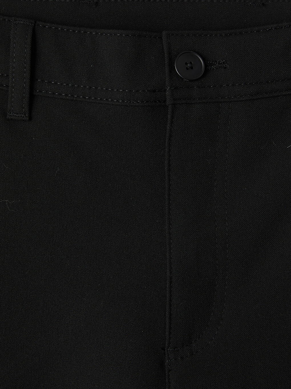 Siyah Regular Fit Armürlü Erkek Pantolon-6