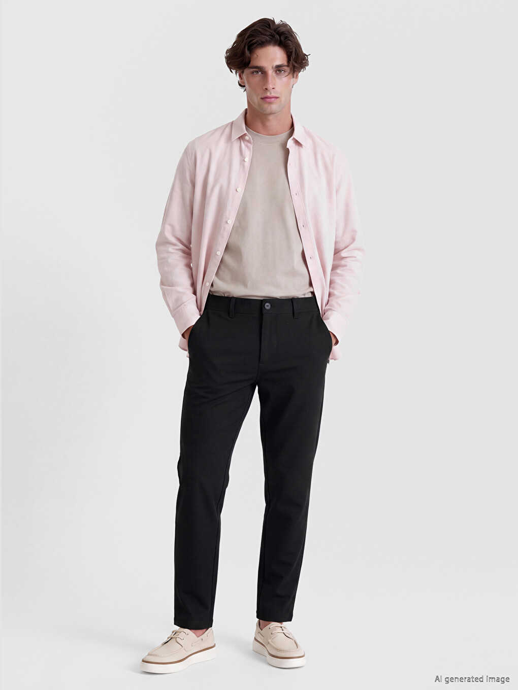 Siyah Regular Fit Armürlü Erkek Pantolon
