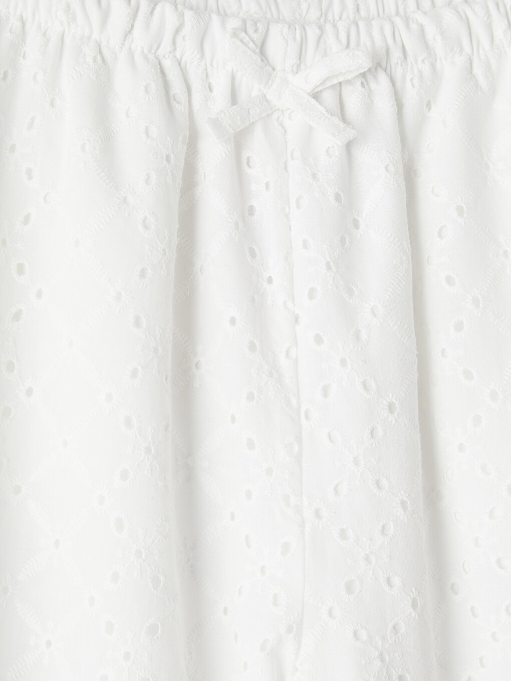 Pantalon Broderie À Jambe Large Pour Fille-2