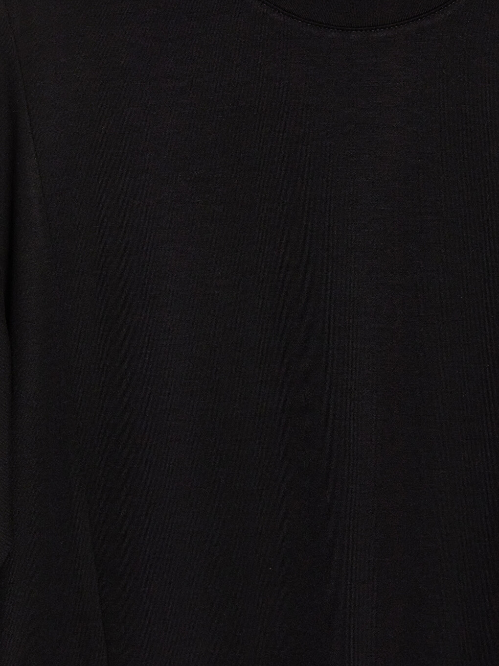 Siyah Soft Touch Kadın Sweatshirt Tunik-2