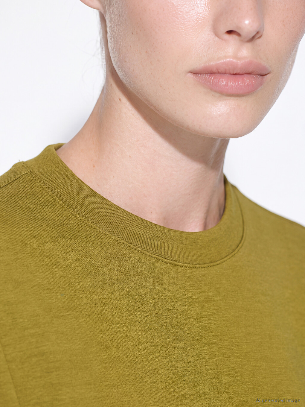Yeşil Soft Touch Kadın Sweatshirt Tunik-2