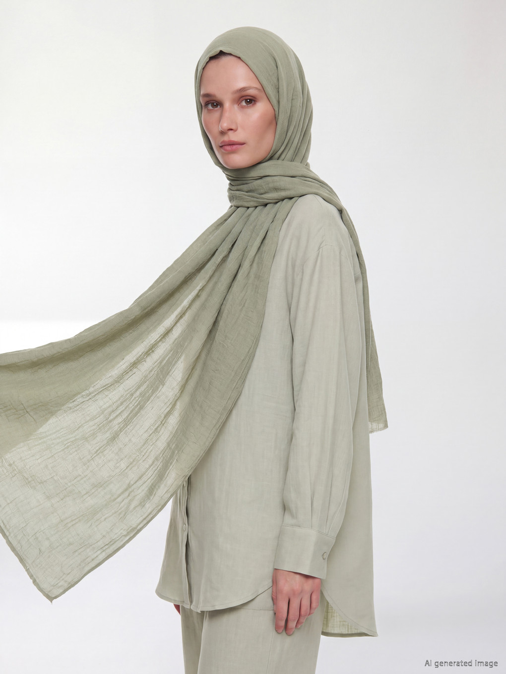 وشاح ساتان بسيط للنساء