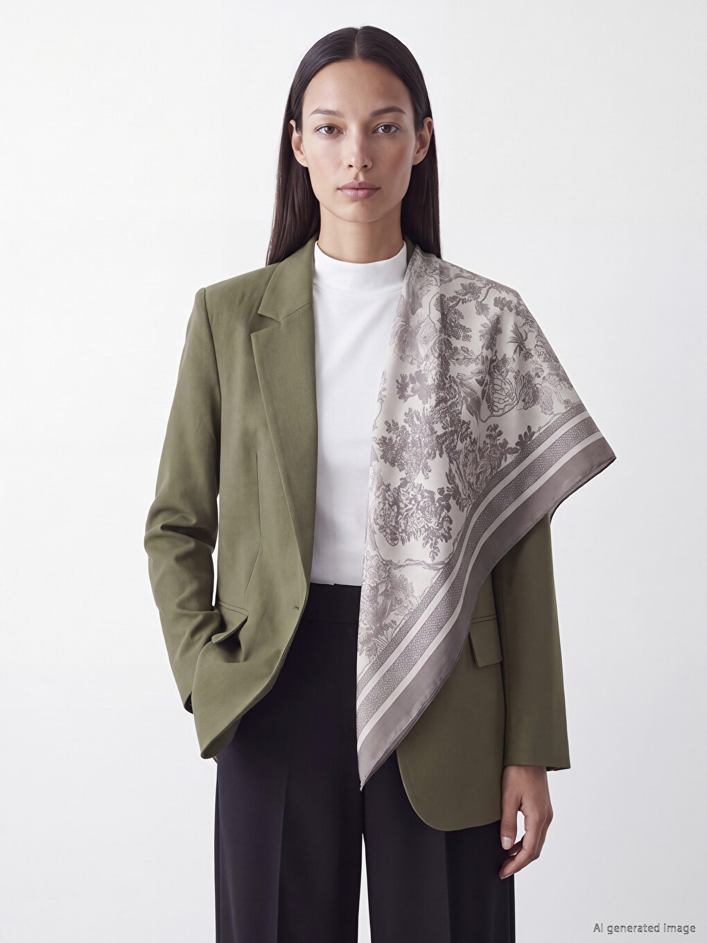 Patterned Women's Shawl-2