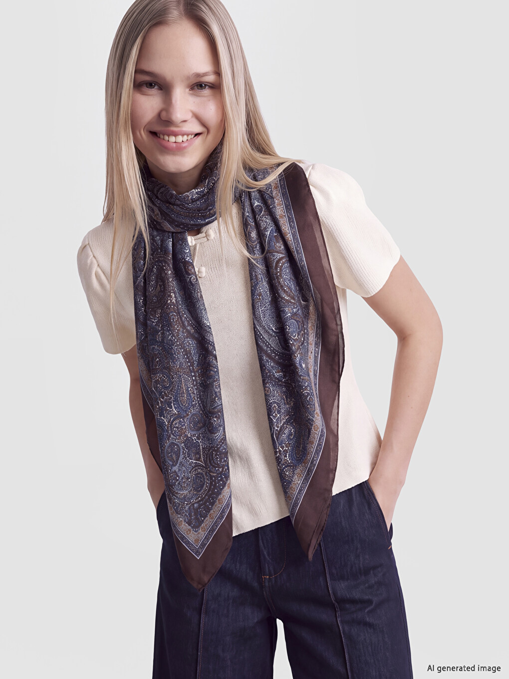 Patterned Women's Shawl