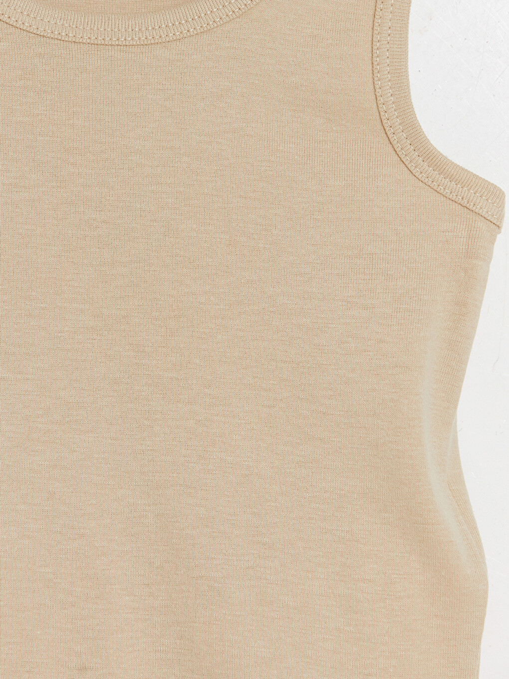 Bej Bisiklet Yaka Erkek Bebek Çıtçıtlı Body 3'lü-2