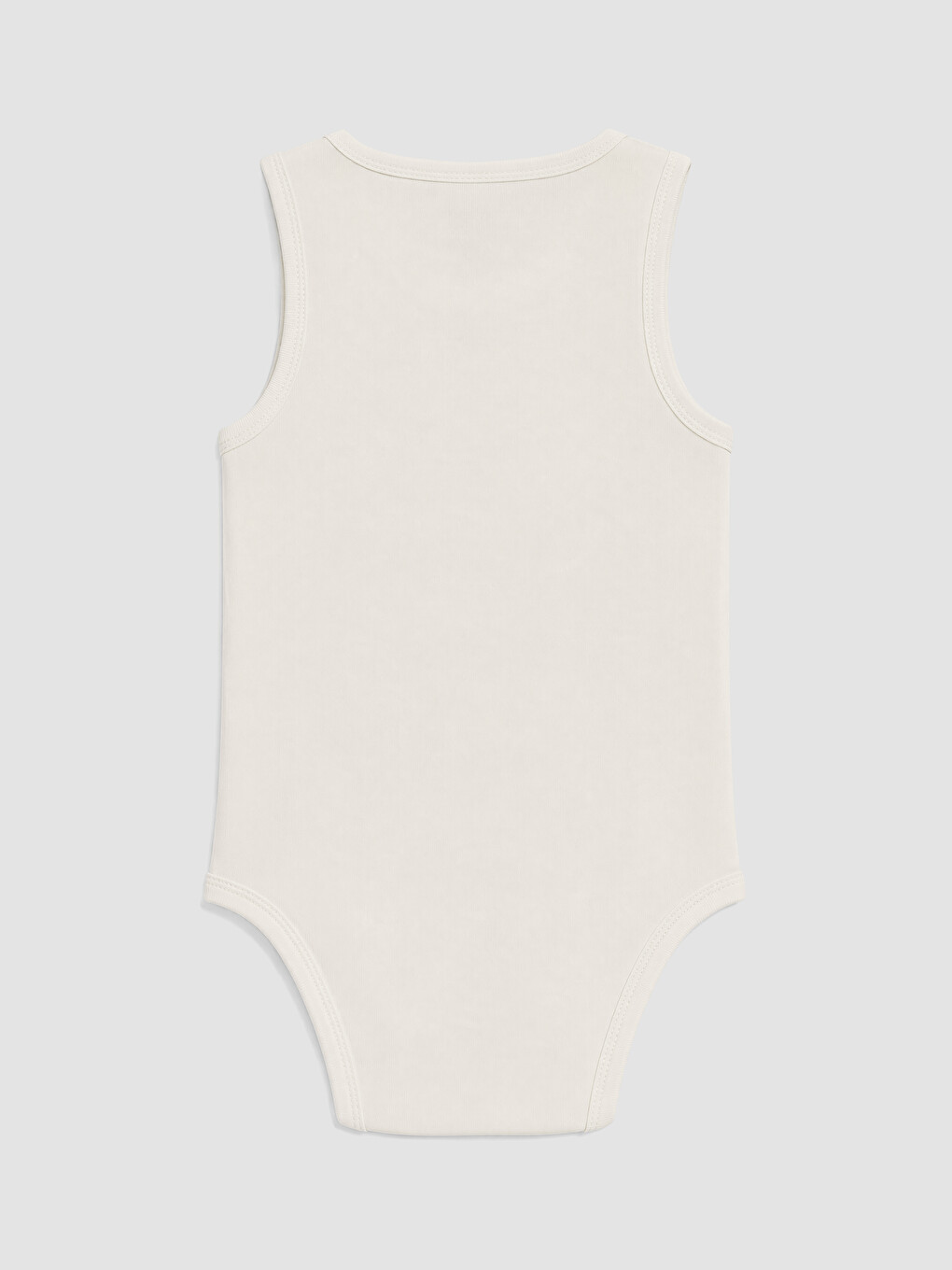 Bej Bisiklet Yaka Erkek Bebek Çıtçıtlı Body 3'lü-6
